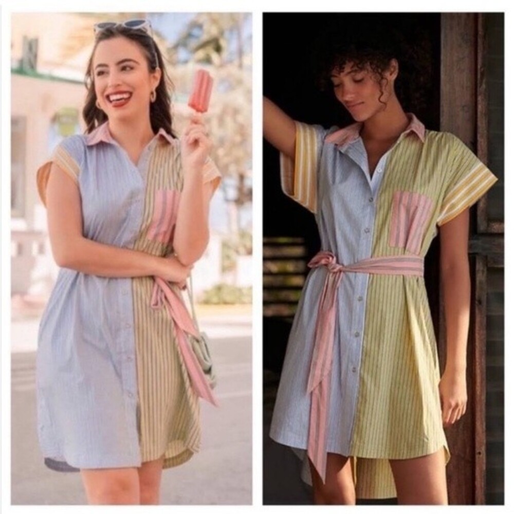 Maeve by Anthropologie SP Toni‎ Striped Tunic Dress